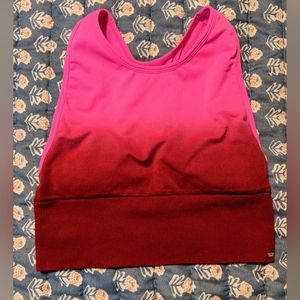 PINK Victoria's Secret Active Pink Ombre Sports Bra sz M